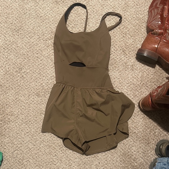 Free People Pants - Free People Olive Green Romper